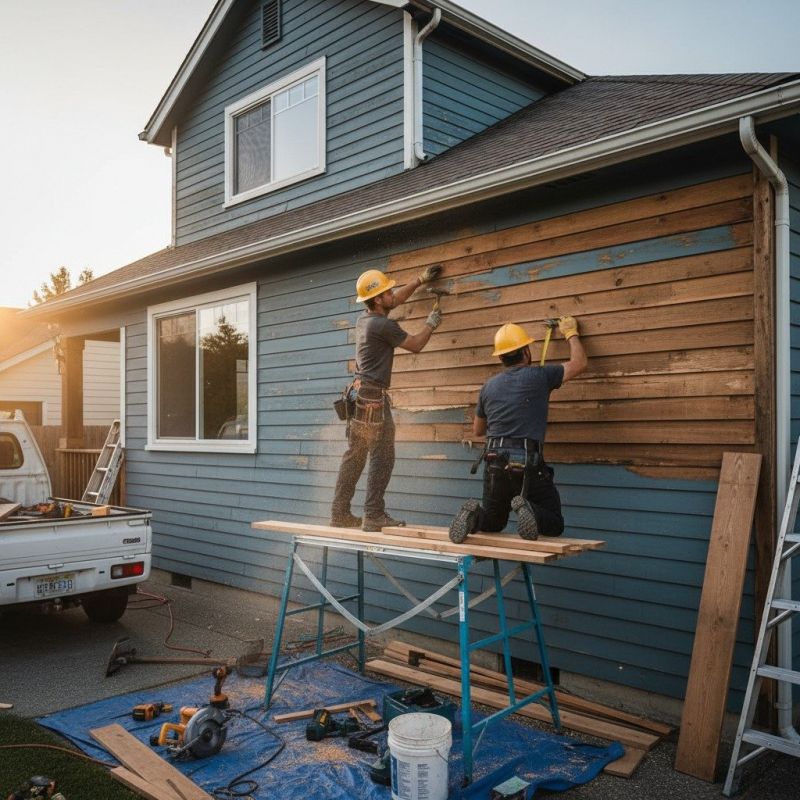 Hardwood Siding Installation detail